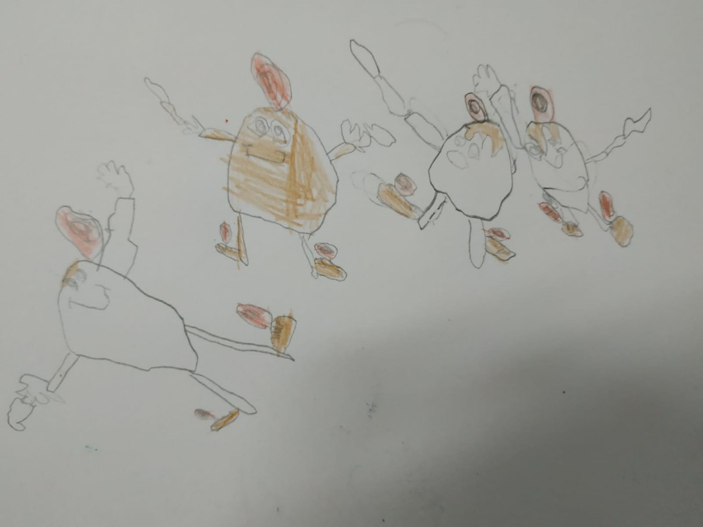 יוצרים- סדנאות ציור לילדים , סופגניות רוקדות